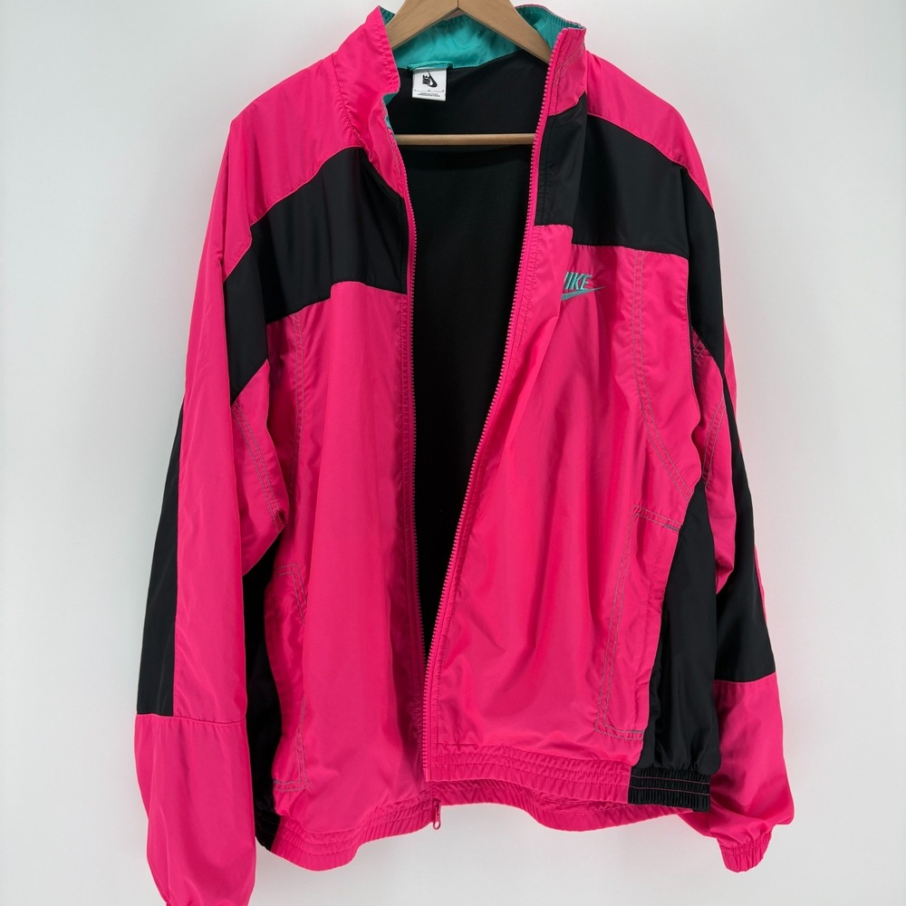 Vintage Nike  X ATOMS Y2K Colorblock Windbreaker Jacket Athleisure Streetwear
